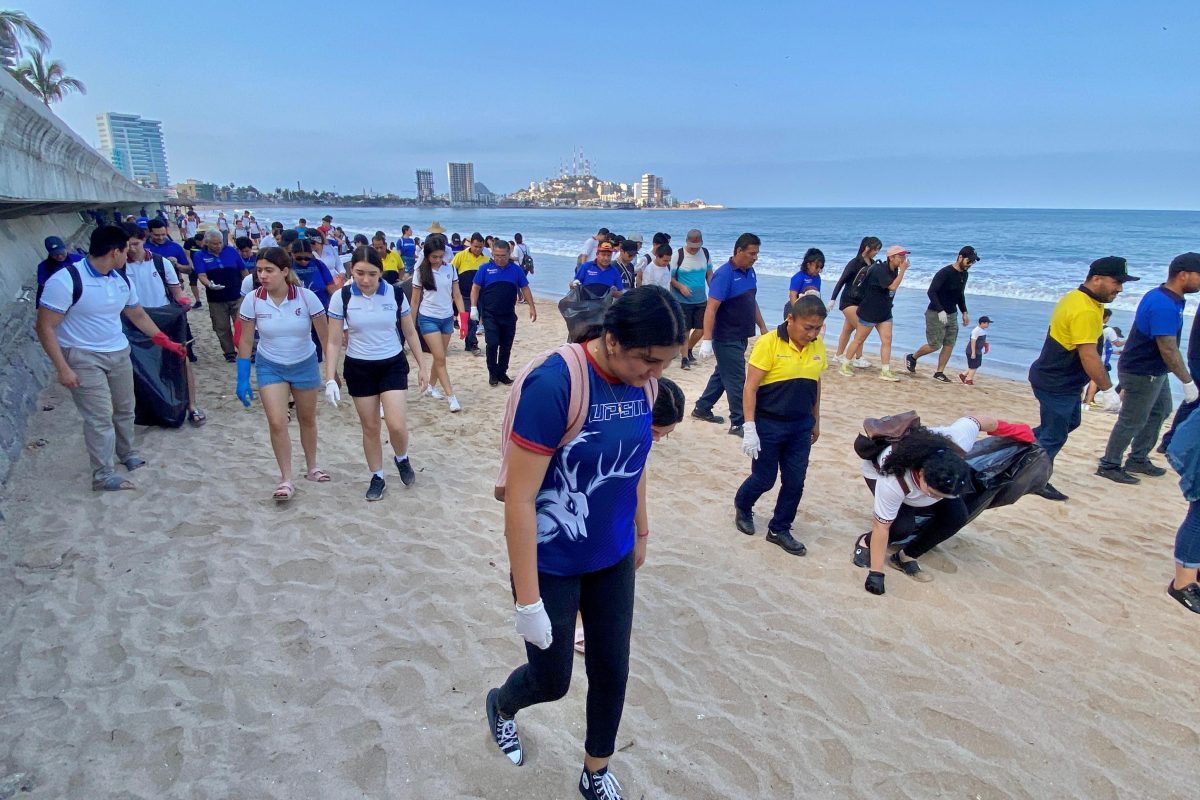 Limpieza de playa, pinta de alcantarillas y saneamiento de Isla, así conmemora Mazatlán el Día Mundial de los Océanos