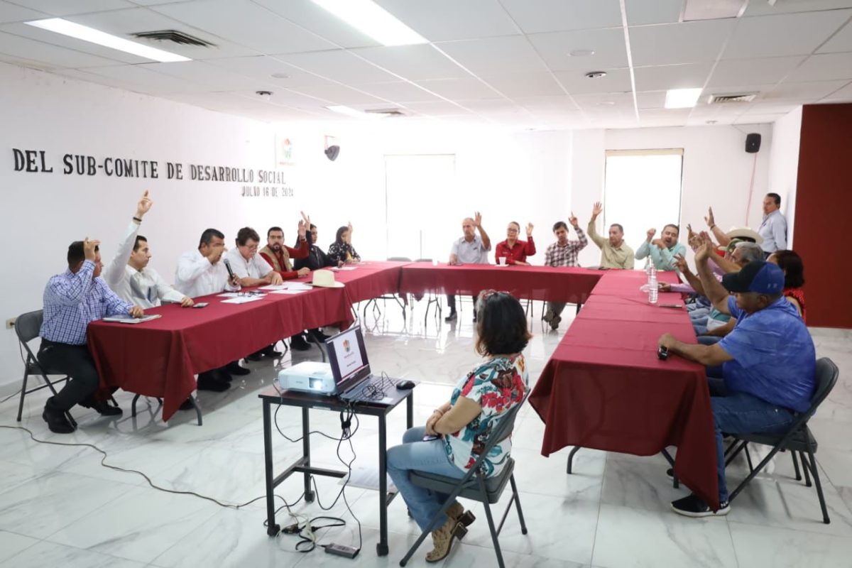 Aprueba Subcomité de Desarrollo Social de Navolato, más de 7 millones de pesos para obras con sentido social