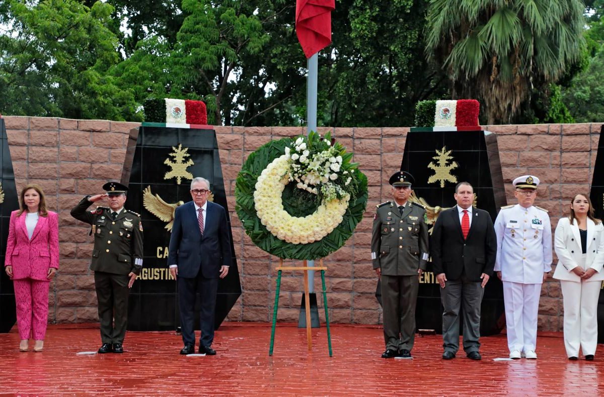 Rocha y autoridades militares encabezan ceremonia por el 177 aniversario de la Gesta Heroica de los Niños Héroes de Chapultepec