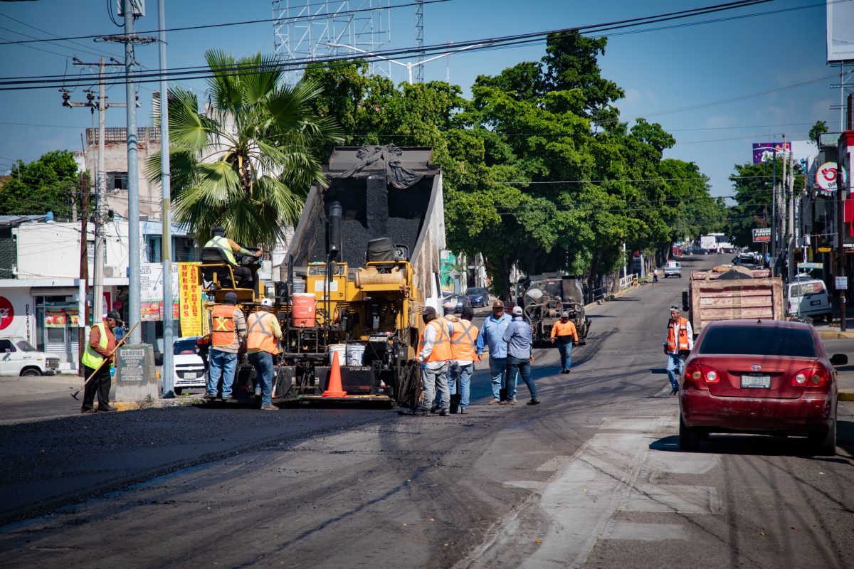 Inician trabajos de reencarpetado en bulevar Madero para mejorar la movilidad y seguridad vial