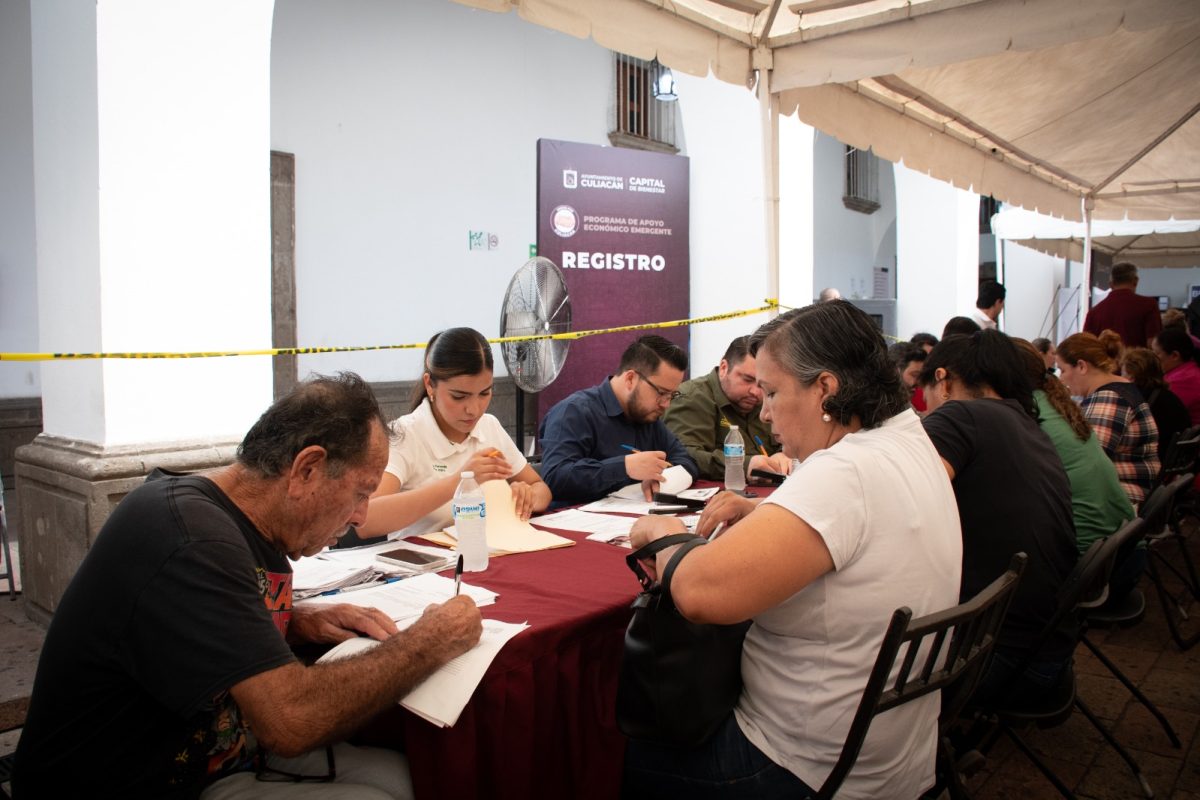 Continúa la recepción de documentos para el programa de Apoyos Económicos Emergentes en Culiacán