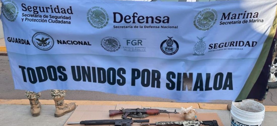 Un arma larga y tres vehículos asegurados, los resultados de los operativos de las últimas horas en Sinaloa