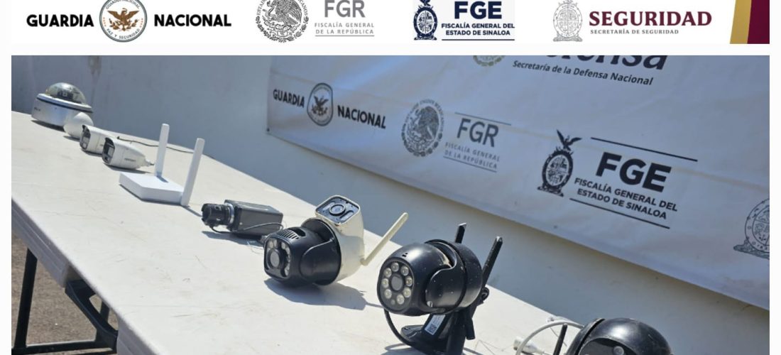 Grupo Interinstitucional continúa con operativo para el retiro de cámaras en Culiacán