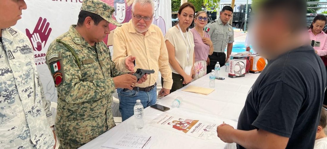 Programa de Desarme Voluntario continúa recorriendo Sinaloa