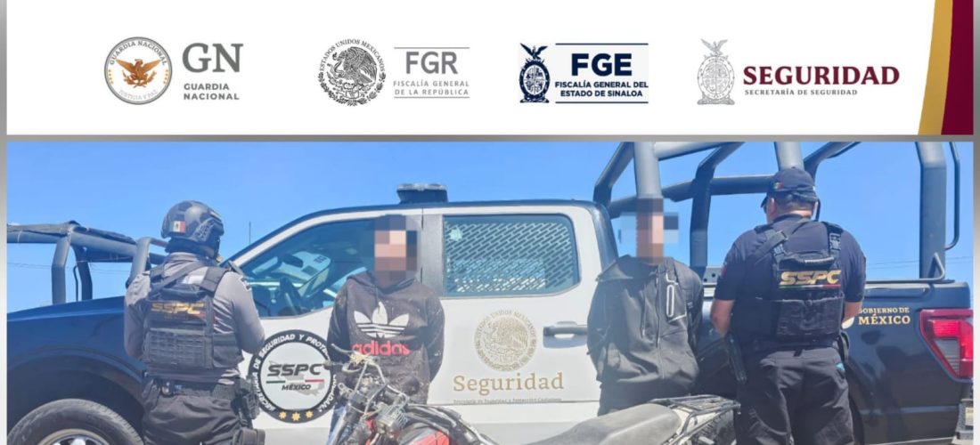 Tras reporte al 9-1-1 por despojo de vehículo de carga, Grupo Interinstitucional detiene a 2 civiles en Mazatlán
