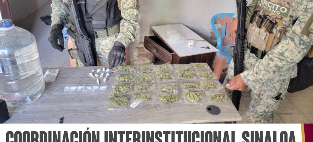 Grupo Interinstitucional asegura, en Culiacán, dosis de presunta droga