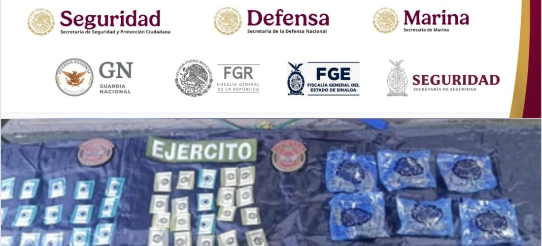 El Grupo Interinstitucional asegura dosis de presunta droga en Culiacán