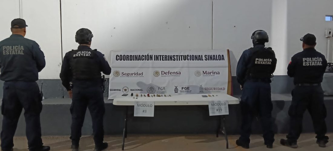 Continúan las revisiones al Centro Penitenciario Goros II; el Grupo Interinstitucional aseguró celulares, objetos punzocortantes, entre otros