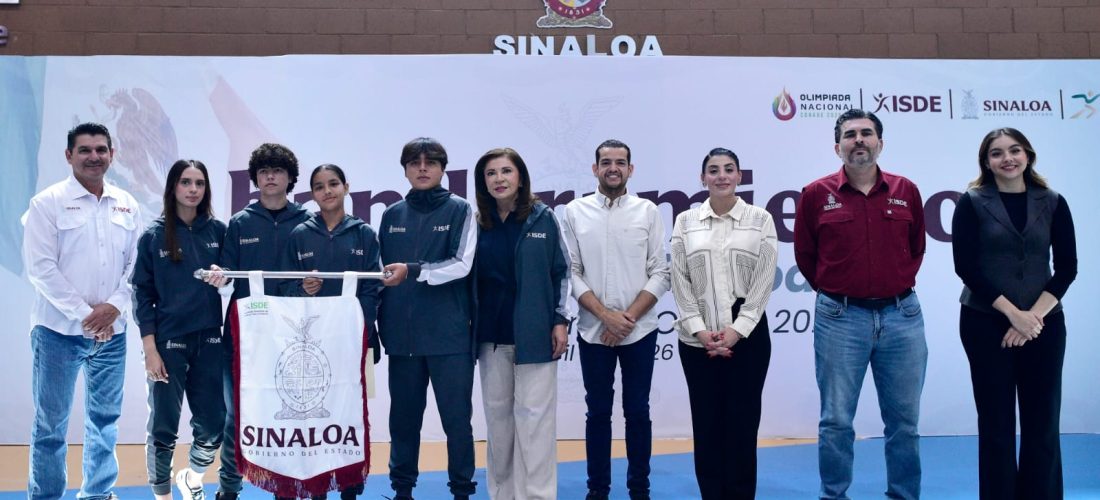 ABANDERAN A DELEGACIÓN SINALOENSE RUMBO A LA OLIMPIADA NACIONAL CONADE 2026