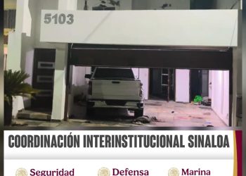 Culiacán, Sinaloa, a 14 de mayo de 2026.Luego de una agresión, el Grupo Interinstitucional detuvo a 3 civiles y aseguró armas e inmueble en Culiacán
